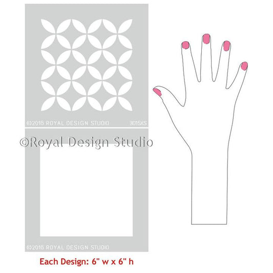 Endless Moorish Circles Craft Stencil - Royal Design Studio