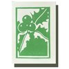 Yuile Street Greeting Card - Christmas  Green Holly