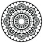 Happiness Mandala Stencil