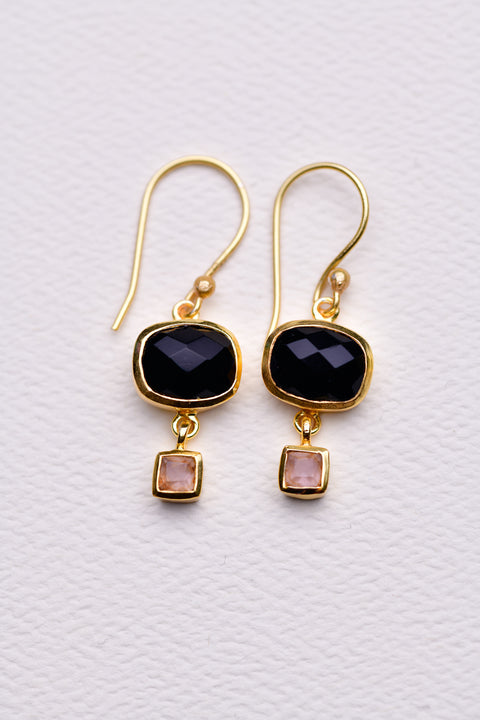 Zafino Bo Earrings - Black Onyx or Labradorite