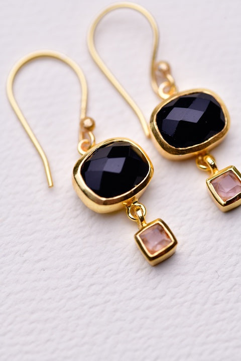 Zafino Bo Earrings - Black Onyx or Labradorite