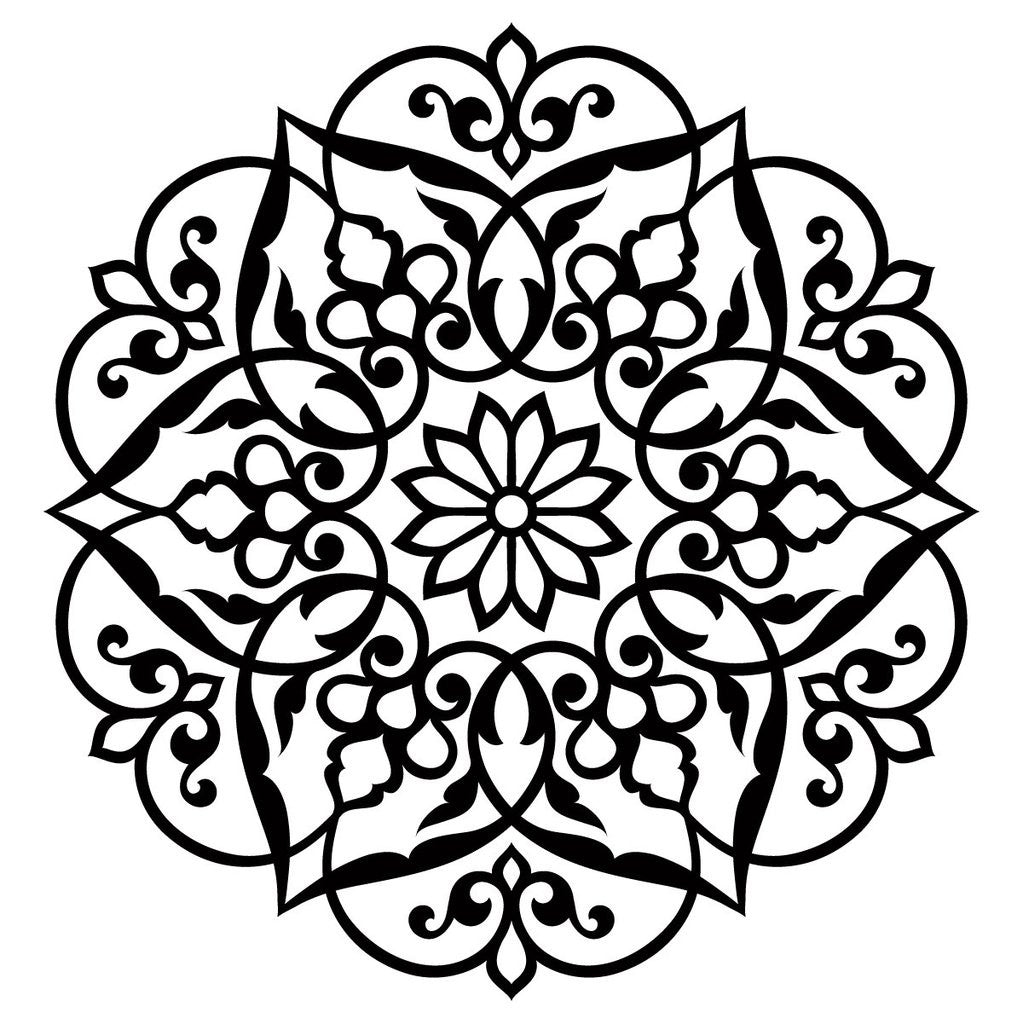 Love Mandala Stencil